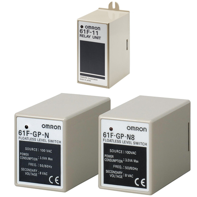 Omron 61F-GP-N8 Relé de control de automatización industrial de 220VAC con fácil instalación