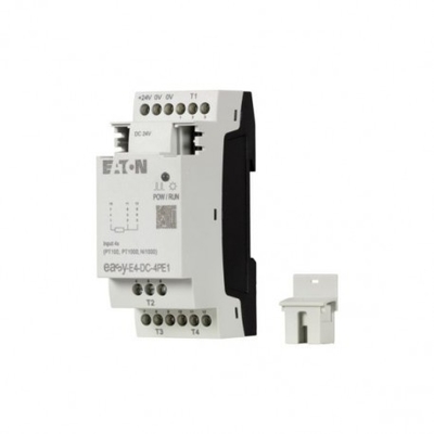 EasyE4 CPU 8DI4RO 100-240V Fuente de alimentación AC/DC Interfaz de teclado Ethernet Push-in Terminals