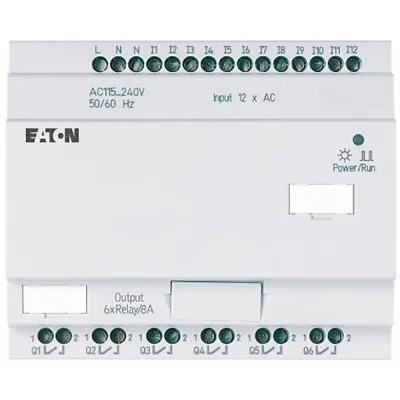 EASY-E4-DC-8TE1 Fuente de alimentación de corriente continua 24V 4DI4DO Terminal de tornillo con fácil instalación