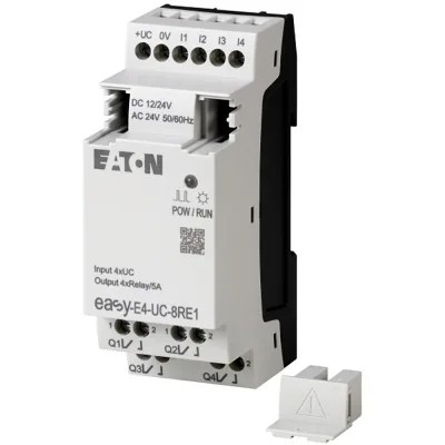 EASY-E4-DC-8TE1 Fuente de alimentación de corriente continua 24V 4DI4DO Terminal de tornillo con fácil instalación