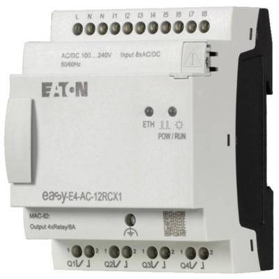 EASY-E4-DC-8TE1 Fuente de alimentación de corriente continua 24V 4DI4DO Terminal de tornillo con fácil instalación