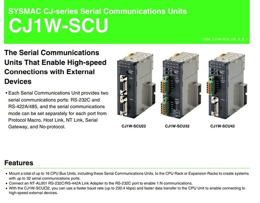 Actualice su negocio con el módulo de unidad de interfaz de comunicación CJ1W-SCU21-V1