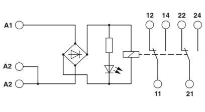 Módulo de relé EMG 2940391 17-REL/KSR-24/21-21-LC para soluciones de automatización industrial