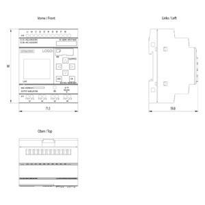 6ED1052-1MD08-0BA1 PLC LOGO Módulo básico con pantalla de características y funciones avanzadas