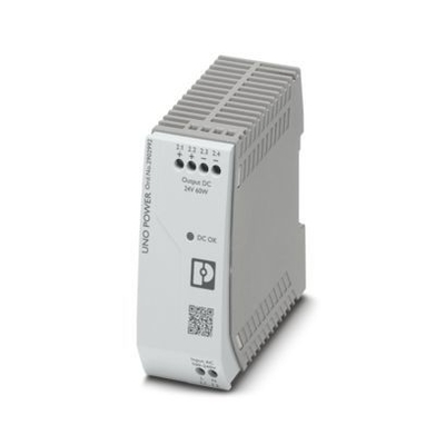 Unidad de suministro de energía UNO-PS/1AC/24DC/60W compacta y de 24 V CC para aplicaciones industriales