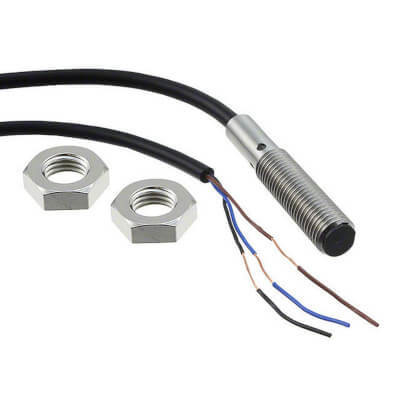 Sensor de proximidad inductiva OMS de larga duración E2B-S08KS02-WP-B1 2M para maquinaria industrial