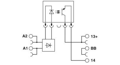 PLC-OPT-24DC/24DC/2/ACT Módulo de relé de estado sólido con entrada y salida de corriente continua de 24 V 2900376