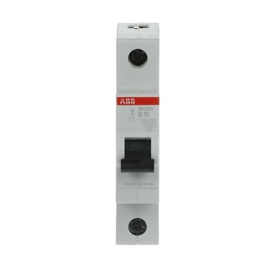 1 Pol MCB SH201-B10 Interruptor de circuito en miniatura Corriente nominal 10A