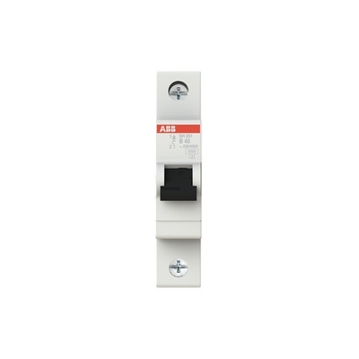 MCB SH201-B40 Interruptor de circuito en miniatura 1P Corriente nominal 40A Mini Tamaño Voltajón nominal 220