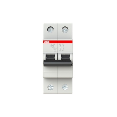 2P B 10 A MCB SH202-B10 Capacidad de ruptura del interruptor de circuito en miniatura