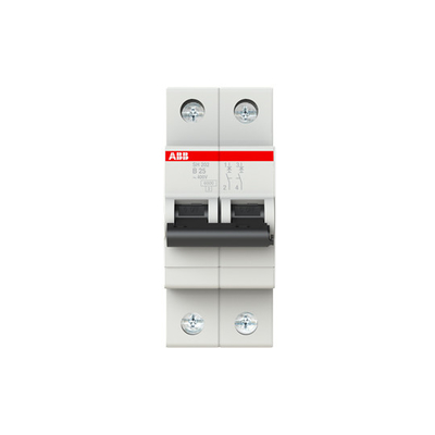 2P MCB SH202-B25 Interruptor de circuito en miniatura Número de polo 2 Corriente nominal 25A