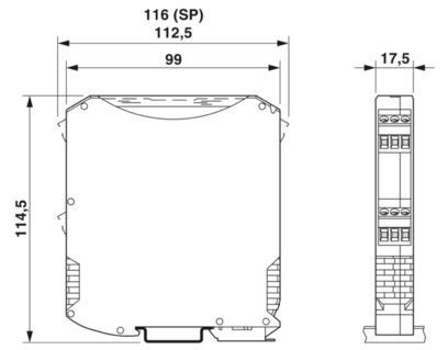 MACX MCR-T-UI-UP 2811394 Transductor de medición de temperatura para aplicaciones industriales