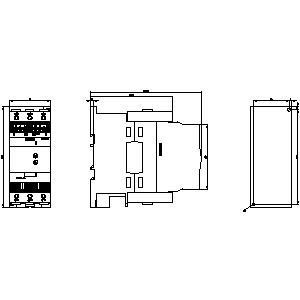 3RW30 Tipo de arranque suave S3 55 KW/400 V Terminals de tornillo con desvío 3RW3047-1BB14