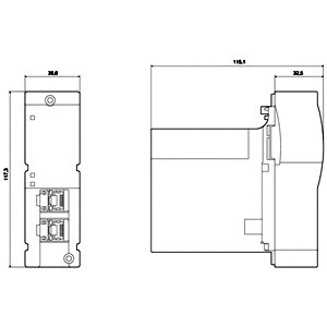 3RW4900-0NC00 Módulo de comunicación Profinet para Sirius Soft Starter 3RW44 de Siemens