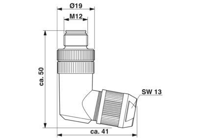 SACC-M12MRD-4Q SH PN 1554539 Conector de datos La solución perfecta para la transmisión de datos