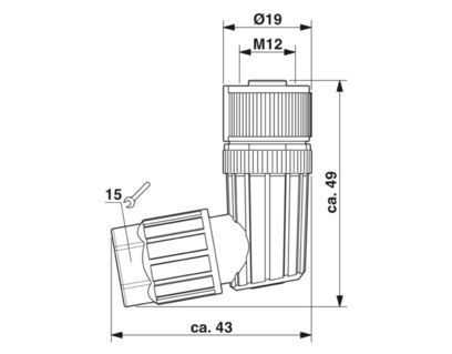 SACC-M12FR-5PL 1424690 Conector La solución definitiva para la conectividad industrial
