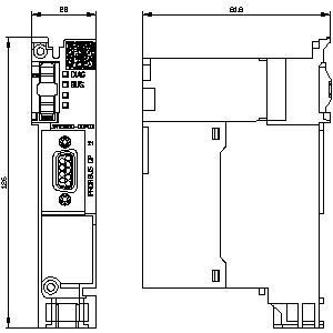 Red industrial simplificada con el módulo de comunicación PROFIBUS 3RW5980-0CP00