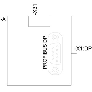 Red industrial simplificada con el módulo de comunicación PROFIBUS 3RW5980-0CP00