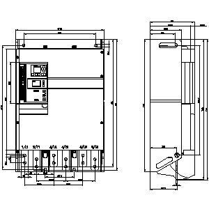 Siemens 3RW5553-6HA14 SIRIUS Terminal de tipo tornillo de tamaño 5 para arranque suave