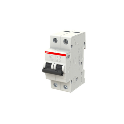2P MCB SH202-C6 Interruptor de circuito en miniatura de voltaje nominal 220 C 6 Un número de polos