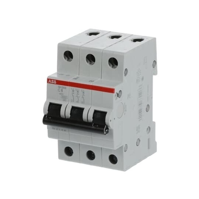 MCB SH203-C6 Rompehielos de circuito pequeño 3P 6A C Corriente nominal 6A MCB