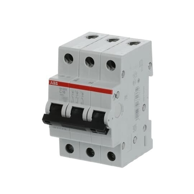 MCB SH203-C16 Interruptor de circuito en miniatura Número de polo 3 16 A Frecuencia nominal Hz 50