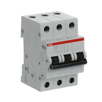 MCB SH203-C20 Interruptor de circuito en miniatura 3P Corriente nominal 20A Frecuencia nominal 50 Hz