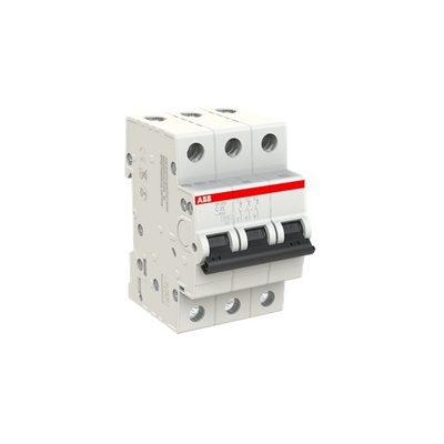 220V MCB SH203-C25 Interruptor de circuito en miniatura 3P C 25A Tensión nominal 220V BCD Curva C