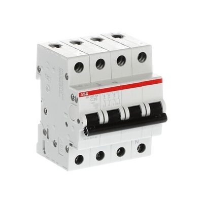 3 NP C 20A Capacidad de rotura MCB SH203-C20NA Rompehielos en miniatura para el sector industrial