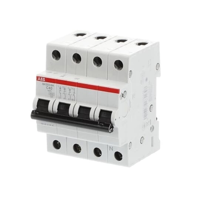 MCB SH203-C40NA Interruptor de circuito en miniatura 3 NP C Frecuencia nominal Hz 50 40A Corriente nominal