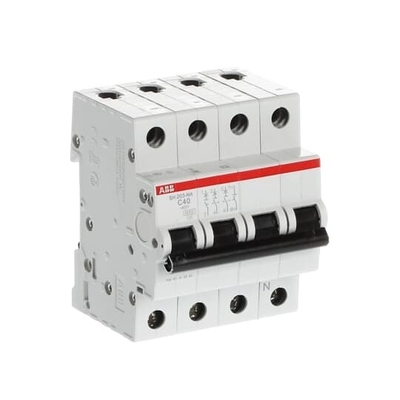 MCB SH203-C40NA Interruptor de circuito en miniatura 3 NP C Frecuencia nominal Hz 50 40A Corriente nominal