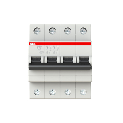 MCB SH204-C25 Interruptor de circuito en miniatura 4P C 25A para uso industrial