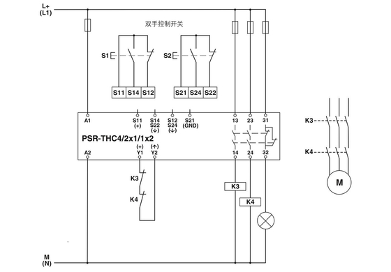 22.5*112*114.5mm PSR-SPP-24UC/THC4/2X1/1X2 Relé de seguridad y teoría del relé de voltaje