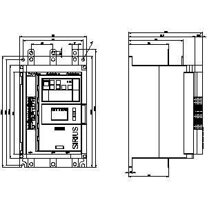 HMI estándar SIRIUS Soft Starter tamaño 3 terminales de tornillo salida analógica 3RW5135-1XC14-0S