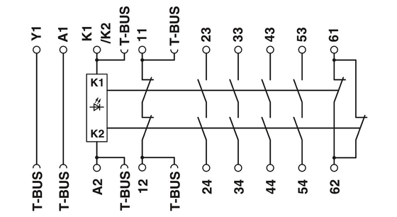 PSR-SCP-24DC/URM4/4X1/2X2/B Módulo de extensión PROTECTIVO con relé de tensión teórico