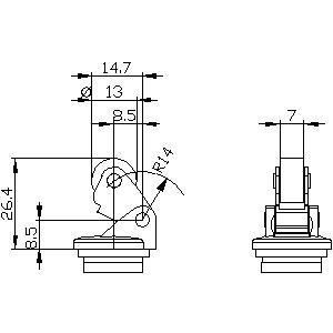 3SE50000AE10 Actuador palanca de rodillo de metal y rodillo de plástico de 13 mm para un funcionamiento sin problemas