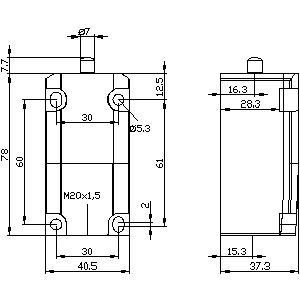 3SE5112-0LA00-1AJ0 Interruptor de posición duradero para el control industrial