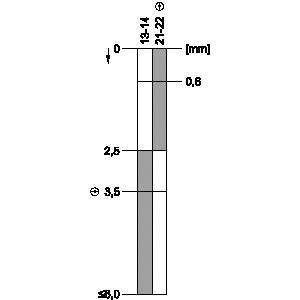 Conmutador de posición de plástico de 31 mm M20x1.5 sin inyector de LED plástico 3SE5232-0CC05-1CA0