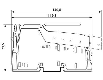 2700994 Contacto Phoenix Automatización de piezas de repuesto Módulo de seguridad IB IL 24 PSDI 16-PAC