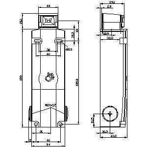 Interruptor de posición metálico para la liberación del auxiliar delantero M20 X 1 5 Cabeza del actuador 3SE5312-0SD11