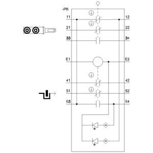 Interruptor de posición de plástico M20 X 1 5 Ye/gr FKV Descarga auxiliar en el frente 3SE53221SD21