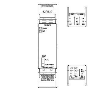 PLC 3SK1111-1AB30 Relay de seguridad 3SK1 Unidad básica de salida estándar de relé Terminal de tornillo