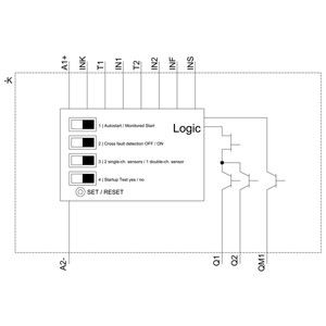 3SK1112-1BB40 Relay de seguridad 3SK1 Unidad básica con terminales de tornillo y salidas de semiconductores