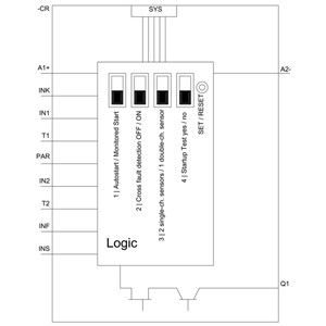 3SK1120-1AB40 Relay de seguridad 3SK1 Unidad básica de tornillo terminal 24V DC 3 circuitos habilitadores