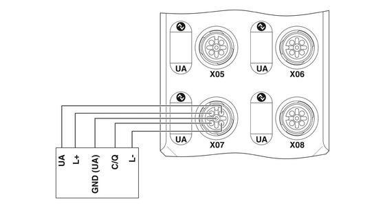 IP65/67 Nivel de protección AXL E EIP IOL8 DI4 M12 6P Módulo de comunicación para el sector industrial