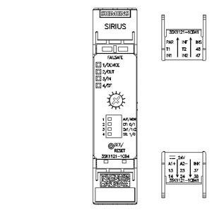 3SK1121-1CB44 Relay de seguridad 3SK1 Unidad básica para medidas y funciones de seguridad reforzadas