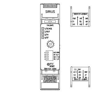 3SK1121-2CB42 Relay de seguridad 3SK1 Unidad básica Terminal de salida de relé avanzado con carga de resorte