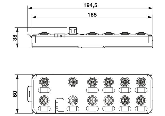 IP65/IP67 Nivel de protección AXL E PN DIO16 M12 6M Módulo digital para su rendimiento