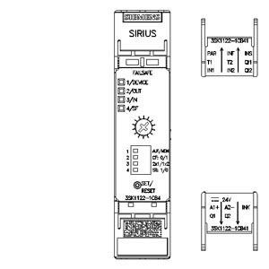 3SK1 Relay de seguridad de la unidad básica Terminal de tornillo avanzado con retraso de tiempo 4 que permite salidas de semiconductores de circuito