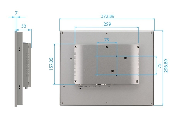 Pantalla táctil con otra interfaz de comunicación de Advantech FPM-215-R8AE lista para el envío